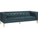 Westin Vintage Peacock Leather Sofa
